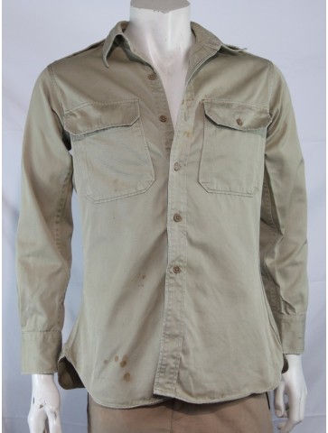Genuine Surplus Vintage US Sand Shirt Cotton Long Sleeve...