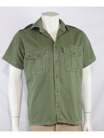 Genuine Surplus Vintage Army Cotton Working Shirt Olive...
