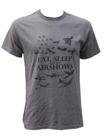 Eat, Sleep, Go To Airshows Aviation Exclusive Printed...