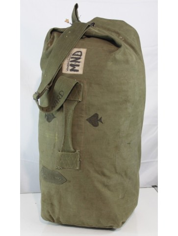 Genuine Surplus French Army Vintage Kit Bag Cotton Canvas...