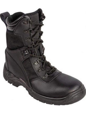 Highlander Recon Boots Black Leather Forces Military FOT142
