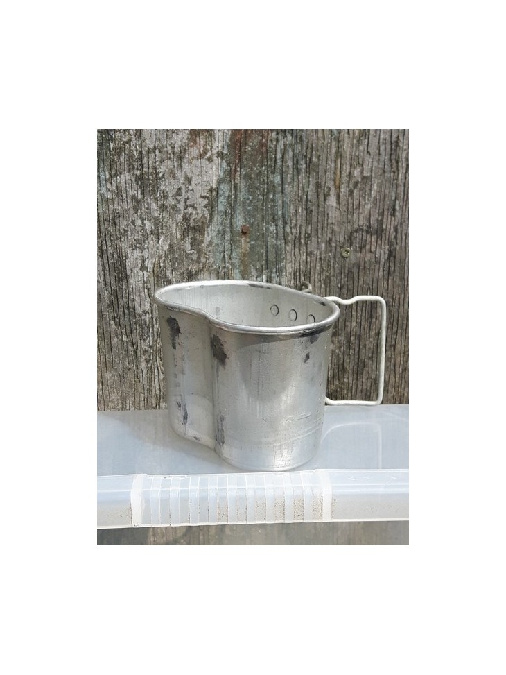 Genuine Surplus French Aluminium Mug Grade 1