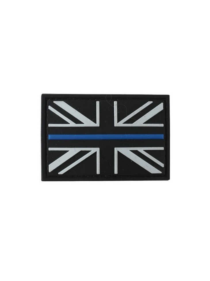 Thin Blue Line Tactical Patch Black Velcro Backed