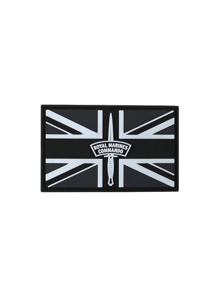 Royal Marines Commando Tactical Patch Black Velcro Backed