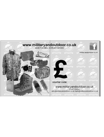 Military and Outdoor Gift Voucher Tactical Design
