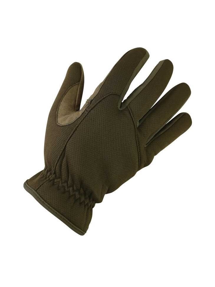 Kombat Delta Fast Gloves Tactical Neoprene & Suede Brown / Coyote