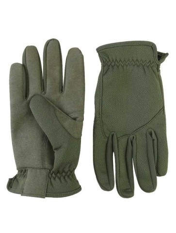 Kombat Delta Fast Gloves Tactical Neoprene & Suede Olive Green
