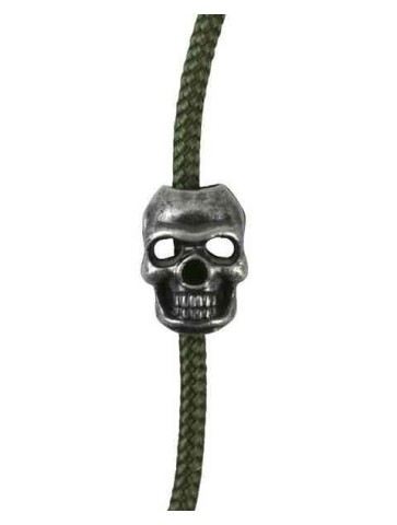 Pack10 Skull Cord Locks Stoppers Toggle Tactical Military Airsoft EMO Punk Silver