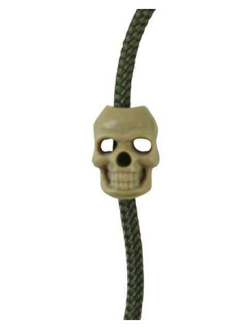 Pack10 Skull Cord Locks Stoppers Toggle Tactical Military Airsoft EMO Punk Black