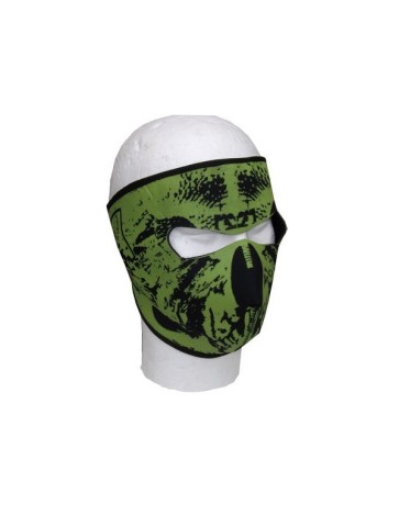 Neoprene Green Camo Face Mask Airsoft Paintball