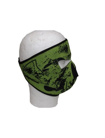 Neoprene Green Camo Face Mask Airsoft Paintball