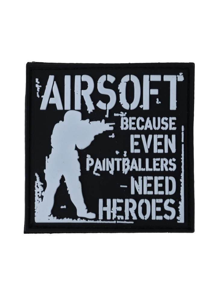 AIRSOFT PAINTBALLERS HEROES TACTICAL COMBAT MILITARY MORALE ARMY HOOK PATCH