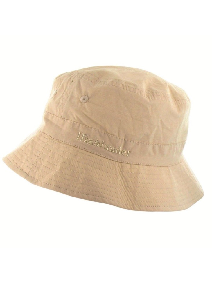 Highlander Premium Sun Hat Sunhat Summer Lightweight Cotton wide Brim Beige