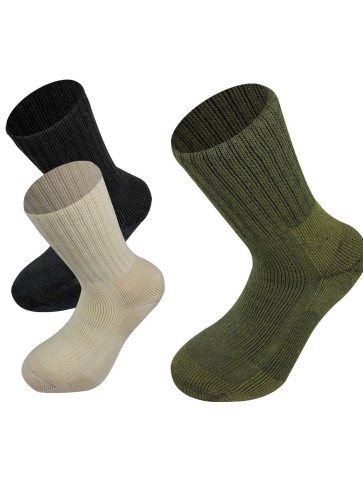 Highlander Norwegian Socks Mens Walking Hiking Outdoor Military Olive Black Wht