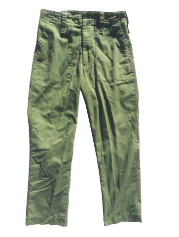 GS British Lightweight Trousers Ex-Army Olive Green Poly/Cotton ...