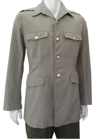 Army Surplus Tropical Dress Jacket Beige Lightweight Uniform Military 41"Ch 151
